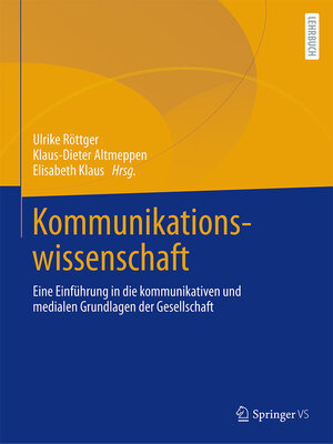 cover image of Kommunikationswissenschaft